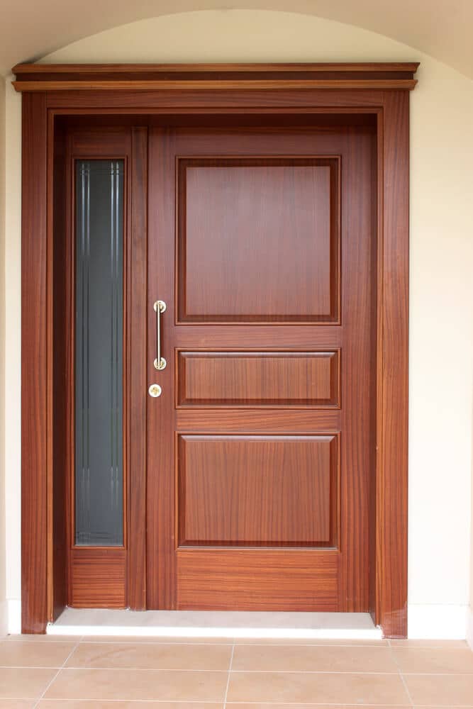 House with secured door