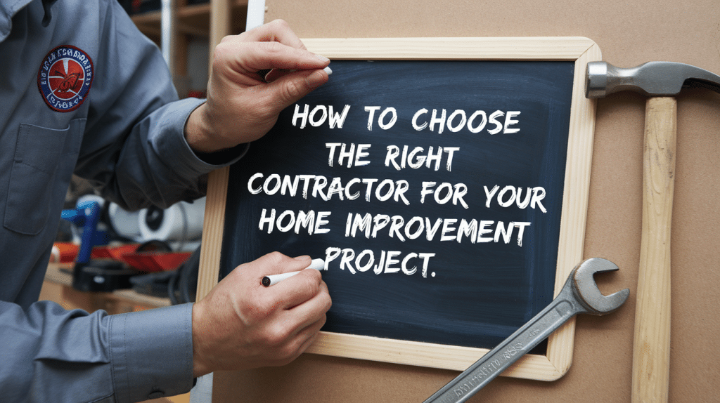 How to Choose the Right Contractor for Your Home Improvement Project